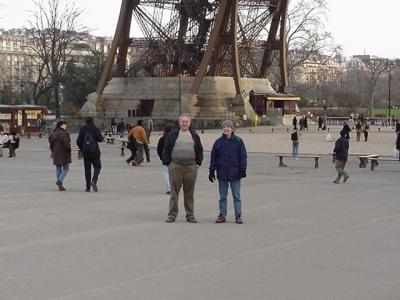 "Larry, Standing Near a Large Object in Paris"
