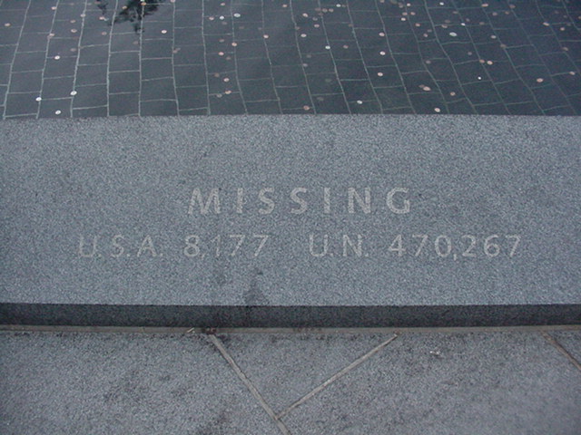 Korean War Memorial: Missing