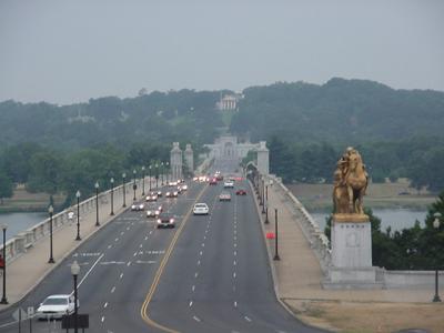 Lincoln Memorial Exterior - View to Arlington