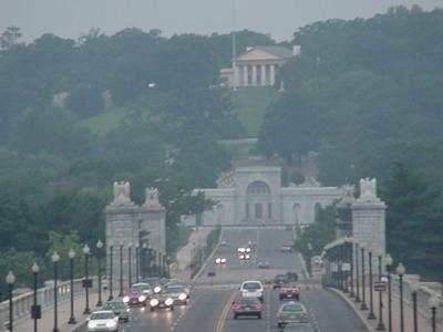 Lincoln Memorial Exterior - View to Arlington