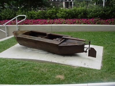Newseum Bronze Kayak