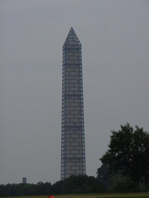 Washington Monument - Scaffolding At Dusk