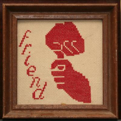 Friend Needlepoint, a gift from May
