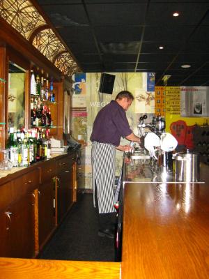 Bar and Barman in Amsterdam