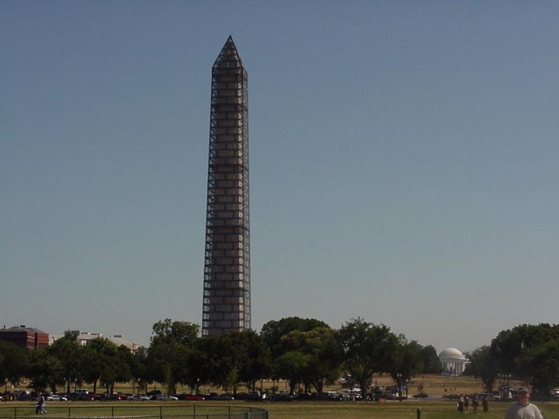 Washington Monument and Jefferson Memorial